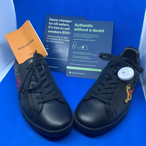 RARE LOUIS VUITTON Calfskin Luxembourg Sneakers 6 - Picture 1 of 10